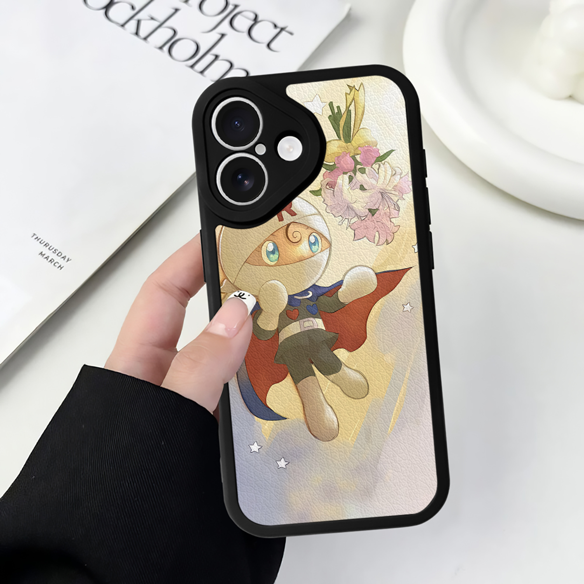 （画像用） アンパンマン Anpanman 【iPhone 16シリーズ対応】シリコンスマホケース（レザー調） 材質：シリコン